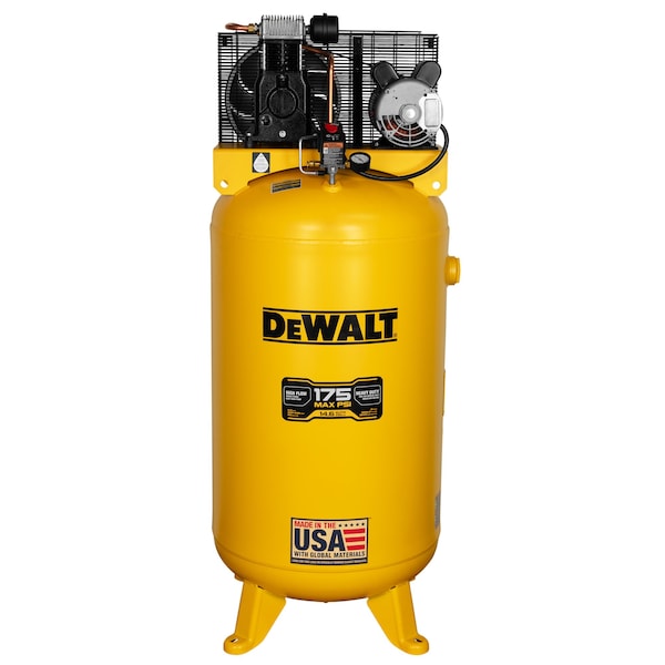 Dewalt High Air Flow 80 Gal, 175 max PSI, 14.6 SCFM at 90 PSI, 5.0 HP, Oil Lubricated Air Compressor DXCM805.COM - main